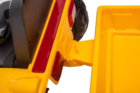 LEAN CARS Traktor Koparka Na Akumulator Z Przyczepą S617 Żółty