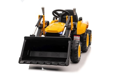LEAN CARS Traktor Koparka Na Akumulator Z łyżką BW-X002A Żółty