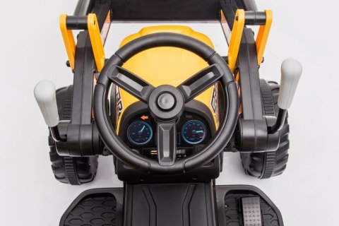 LEAN CARS Traktor Koparka Na Akumulator Z łyżką BW-X002A Żółty
