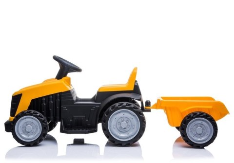 LEAN CARS Traktor z Przyczepą na Akumulator TR1908T Żółty