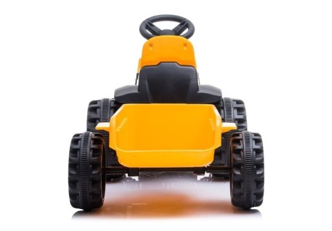 LEAN CARS Traktor z Przyczepą na Akumulator TR1908T Żółty