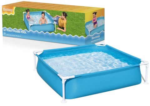 Bestway Basen Ogrodowy Stelażowy Dla Dzieci 122 cm x 122 cm x 30 cm Bestway 56217 Bestway Basen Ogrodowy Stelażowy Dla Dzieci 122 cm x 122 cm x 30 cm Bestway 56217