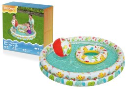 Bestway Zestaw Dmuchany Basen 3w1 Piłka Koło 122 x 20 cm Bestway