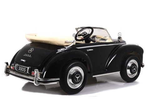LEAN CARS Retro Auto na Akumulator Piękny Klasyk Mercedes 300S Czarny Lakierowany