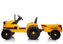 LEAN CARS Retro Traktor na Akumulator z Przyczepą CH9959 Żółty