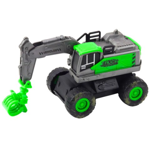 LEAN TOYS Pojazd Budowlany Koparka Zielona Napęd Frykcyjny LEAN TOYS Pojazd Budowlany Koparka Zielona Napęd Frykcyjny