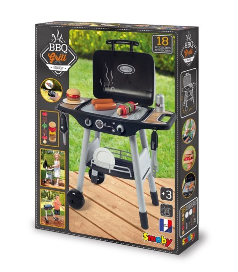 SMOBY Grill Ogrodowy dla dzieci Barbecue 18 akcesoriów SMOBY Grill Ogrodowy dla dzieci Barbecue 18 akcesoriów