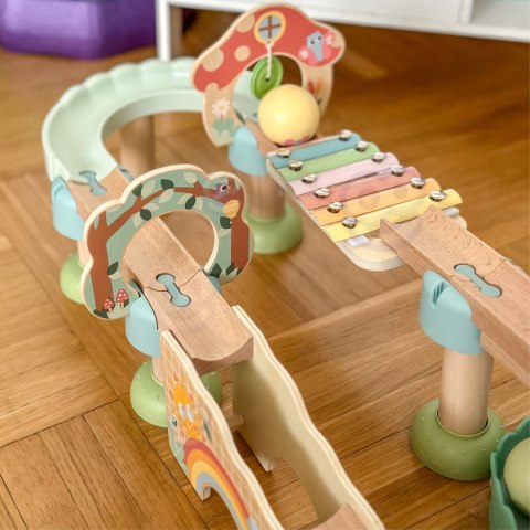 TOOKY TOY Drewniany Muzyczny Tor Kulkowy Kulodrom 44 el. Pastelowe TOOKY TOY Drewniany Muzyczny Tor Kulkowy Kulodrom 44 el. Pastelowe