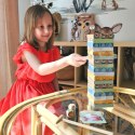 TOOKY TOY Gra Zręcznościowa Jenga "Chwiejąca się Wieża" Zwierzęta 82 el.