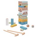 TOOKY TOY Gra Zręcznościowa Jenga "Chwiejąca się Wieża" Zwierzęta 82 el.