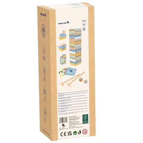 TOOKY TOY Gra Zręcznościowa Jenga "Chwiejąca się Wieża" Zwierzęta 82 el. TOOKY TOY Gra Zręcznościowa Jenga "Chwiejąca się Wieża" Zwierzęta 82 el.