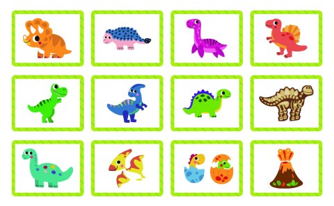 TOOKY TOY Układanka Magnetyczna Dinozaury Puzzle TOOKY TOY Układanka Magnetyczna Dinozaury Puzzle