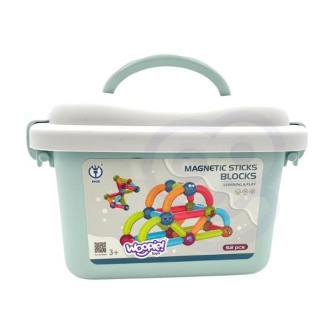 WOOPIE Magnetyczne Klocki Konstrukcyjne Edukacyjne 52 el. WOOPIE Magnetyczne Klocki Konstrukcyjne Edukacyjne 52 el.