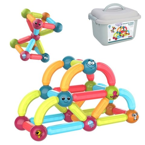 WOOPIE Magnetyczne Klocki Konstrukcyjne Edukacyjne 52 el. WOOPIE Magnetyczne Klocki Konstrukcyjne Edukacyjne 52 el.