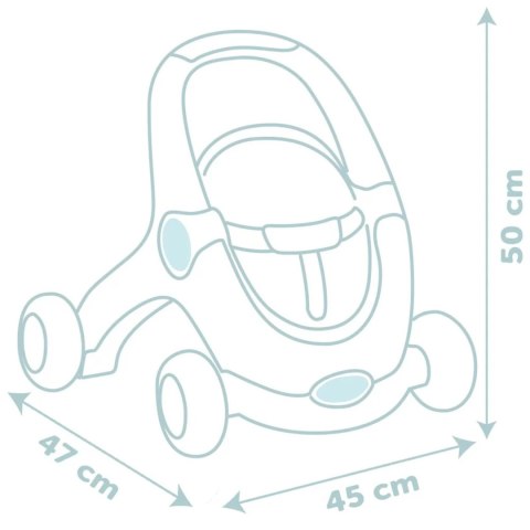 SMOBY Little Chodzik Pchacz 3w1 Wózek dla lalek + lalka SMOBY Little Chodzik Pchacz 3w1 Wózek dla lalek + lalka
