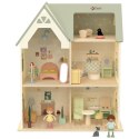 CLASSIC WORLD Wielki Drewniany Domek dla Lalek z mebelkami