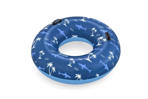 Kółko do pływania Rekiny niebieskie BESTWAY 119cm Winyl + 2 uchwyty Kółko do pływania Rekiny niebieskie BESTWAY 119cm Winyl + 2 uchwyty