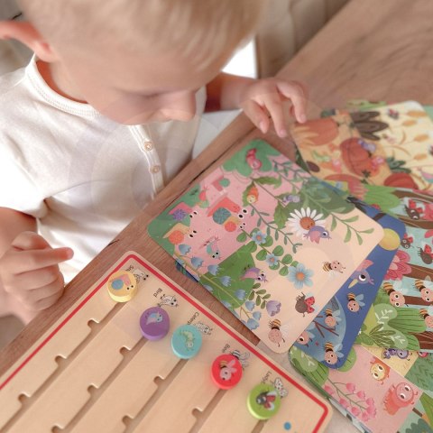 TOOKY TOY Drewniana Gra Nauka Liczenia Zwierzątka TOOKY TOY Drewniana Gra Nauka Liczenia Zwierzątka