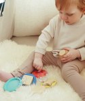 TOOKY TOY Drewniana Układanka Piramidka Kształty Miś 11 el.