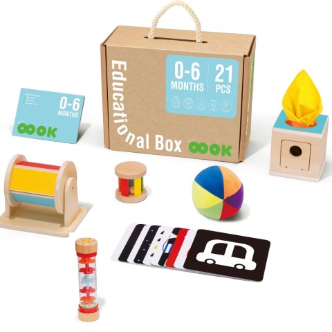 TOOKY TOY Box Pudełko XXL Montessori Edukacyjne 6w1 Sensoryczne 0-6 Mies TOOKY TOY Box Pudełko XXL Montessori Edukacyjne 6w1 Sensoryczne 0-6 Mies