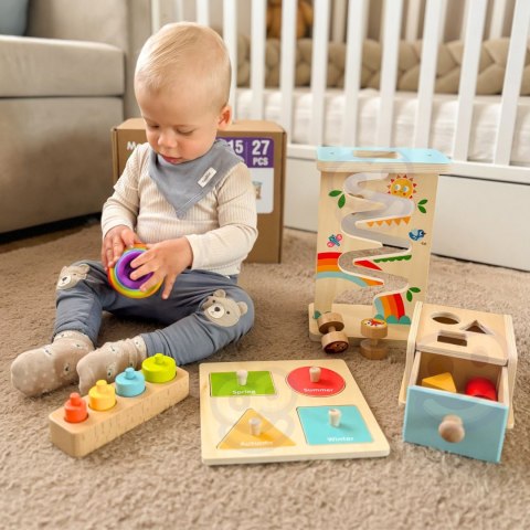 TOOKY TOY Box Pudełko XXL Montessori Edukacyjne 6w1 Sensoryczne 13-15 Mies TOOKY TOY Box Pudełko XXL Montessori Edukacyjne 6w1 Sensoryczne 13-15 Mies