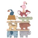TOOKY TOY Drewniane Klocki w kształcie Zwierzątek Montessori 9 el.