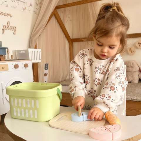 TOOKY TOY Drewniany Zestaw Żywność Warzywa Owoce do nauki krojenia TOOKY TOY Drewniany Zestaw Żywność Warzywa Owoce do nauki krojenia