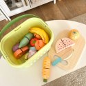 TOOKY TOY Drewniany Zestaw Żywność Warzywa Owoce do nauki krojenia