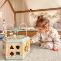 TOOKY TOY Interaktywny Drewniany Sześciokąt Montessori Otwierane Pudełko