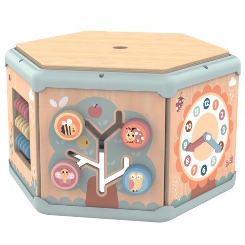 TOOKY TOY Interaktywny Drewniany Sześciokąt Montessori Otwierane Pudełko TOOKY TOY Interaktywny Drewniany Sześciokąt Montessori Otwierane Pudełko