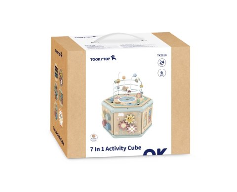 TOOKY TOY Interaktywny Drewniany Sześciokąt Montessori Otwierane Pudełko TOOKY TOY Interaktywny Drewniany Sześciokąt Montessori Otwierane Pudełko