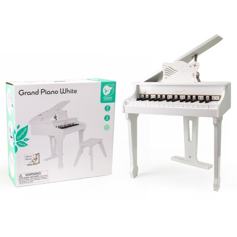 CLASSIC WORLD Duże Pianino Fortepian dla Dzieci z Krzesełkiem i Książeczką do Nauki CLASSIC WORLD Duże Pianino Fortepian dla Dzieci z Krzesełkiem i Książeczką do Nauki