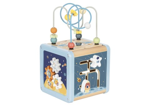 TOOKY TOY Drewniana Kostka Aktywności Kosmos Sorter Labirynt TOOKY TOY Drewniana Kostka Aktywności Kosmos Sorter Labirynt