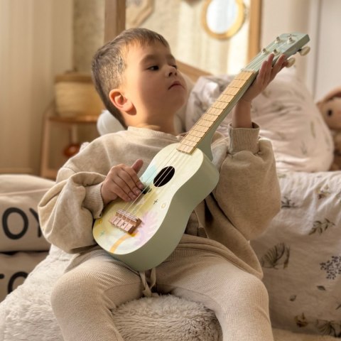 CLASSIC WORLD Drewniane Ukulele Gitara dla Dzieci Różowa CLASSIC WORLD Drewniane Ukulele Gitara dla Dzieci Różowa