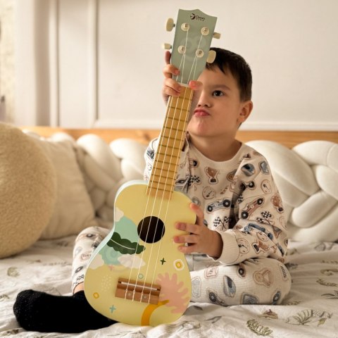 CLASSIC WORLD Drewniane Ukulele Gitara dla Dzieci Różowa CLASSIC WORLD Drewniane Ukulele Gitara dla Dzieci Różowa