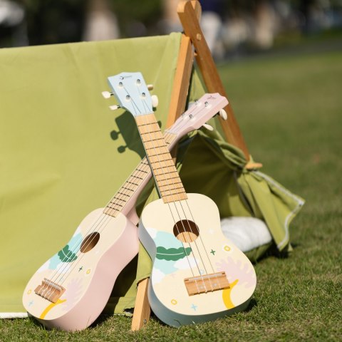 CLASSIC WORLD Drewniane Ukulele Gitara dla Dzieci Różowa CLASSIC WORLD Drewniane Ukulele Gitara dla Dzieci Różowa