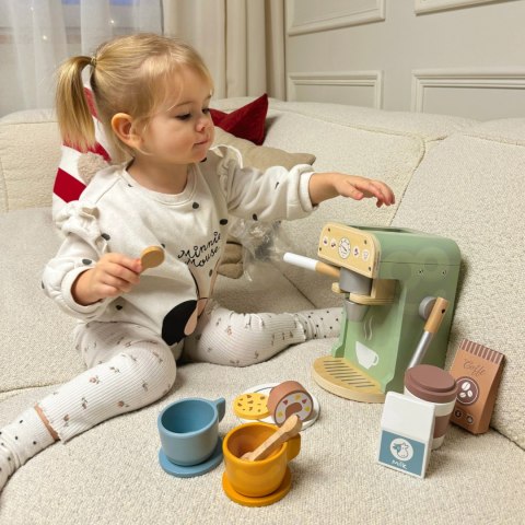 WOOPIE GREEN Drewniany Ekspres do Kawy Cukiernia Barista 25 el. WOOPIE GREEN Drewniany Ekspres do Kawy Cukiernia Barista 25 el.