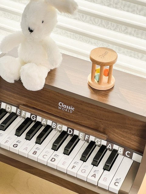 CLASSIC WORLD Drewniane Pianino Klasyczne + Książeczka do Nauki CLASSIC WORLD Drewniane Pianino Klasyczne + Książeczka do Nauki