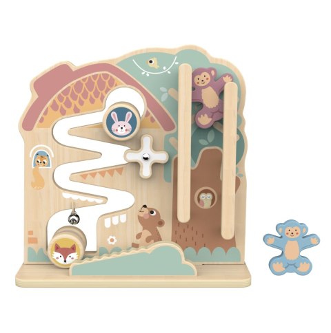 TOOKY TOY Labirynt Tablica Edukacyjna Tor 2w1 Labirynt Drewniany TOOKY TOY Labirynt Tablica Edukacyjna Tor 2w1 Labirynt Drewniany