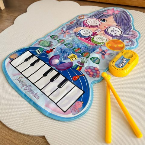 WOOPIE Mata Muzyczna Syrenka 2w1 Perkusja Interaktywna WOOPIE Mata Muzyczna Syrenka 2w1 Perkusja Interaktywna
