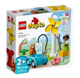LEGO(R) DUPLO 10985 Turbina wiatrowa i samochód elektryczny