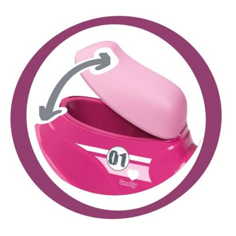 SMOBY Różowy jeździk skuter Ciche koła Pink Scooter SMOBY Różowy jeździk skuter Ciche koła Pink Scooter