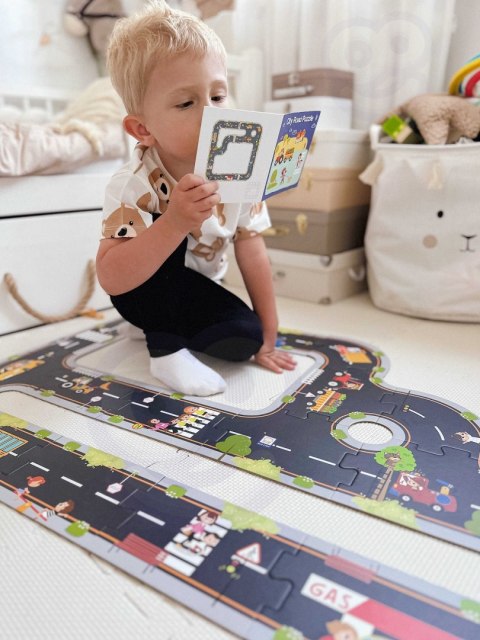 TOOKY TOY Droga Puzzle dla Dzieci Autostrada Makieta 21 el. Certyfikat FSC TOOKY TOY Droga Puzzle dla Dzieci Autostrada Makieta 21 el. Certyfikat FSC