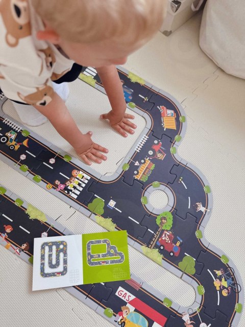 TOOKY TOY Droga Puzzle dla Dzieci Autostrada Makieta 21 el. Certyfikat FSC TOOKY TOY Droga Puzzle dla Dzieci Autostrada Makieta 21 el. Certyfikat FSC