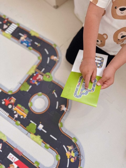 TOOKY TOY Droga Puzzle dla Dzieci Autostrada Makieta 21 el. Certyfikat FSC TOOKY TOY Droga Puzzle dla Dzieci Autostrada Makieta 21 el. Certyfikat FSC