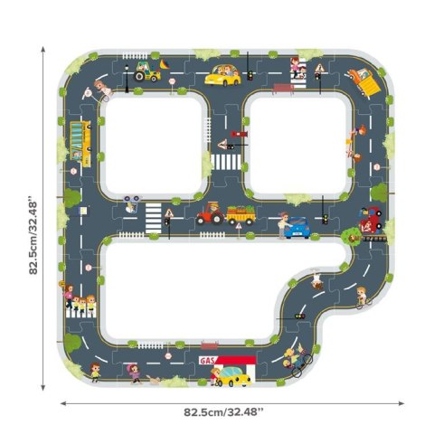 TOOKY TOY Droga Puzzle dla Dzieci Autostrada Makieta 21 el. Certyfikat FSC TOOKY TOY Droga Puzzle dla Dzieci Autostrada Makieta 21 el. Certyfikat FSC