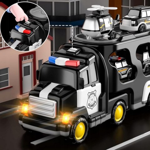 WOOPIE Laweta Drogowa Zestaw 5 Aut - Policja WOOPIE Laweta Drogowa Zestaw 5 Aut - Policja