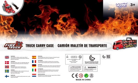 WOOPIE Zestaw Ciężarówka Transporter 3w1 Czerwony 11 el. WOOPIE Zestaw Ciężarówka Transporter 3w1 Czerwony 11 el.