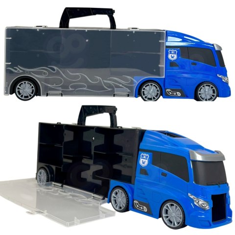 WOOPIE Zestaw Cieżarówka Transporter 3w1 Niebieski Policja WOOPIE Zestaw Cieżarówka Transporter 3w1 Niebieski Policja