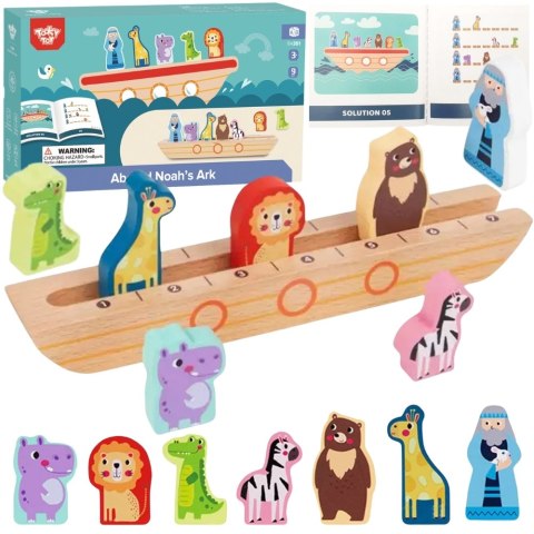 TOOKY TOY Drewniana Układanka Łamigłówki dla Dzieci Noe i Zwierzęta TOOKY TOY Drewniana Układanka Łamigłówki dla Dzieci Noe i Zwierzęta